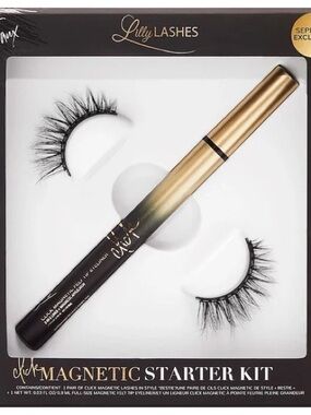 Lilly Lashes Magnetic Starter Kit - Black & Gold